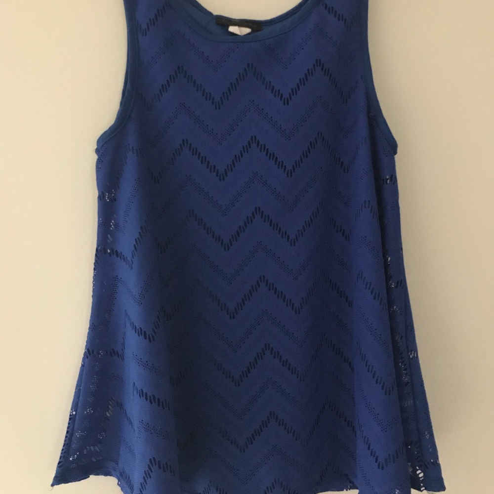Blue Lace Blouse